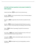 PSY 460 Final Exam questions and answers Graded A&plus;&vert;&NewLine;2026 Updated