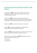 PSY 270 Exam questions and answers Graded A&plus;&vert; 2026&NewLine;Updated