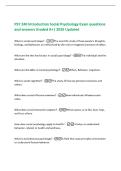PSY 240 Introduction Social Psychology Exam questions&NewLine;and answers Graded A&plus;&vert; 2026 Updated