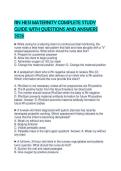 RN HESI MATERNITY COMPLETE STUDY GUIDE WITH QUESTIONS AND ANSWERS 2026&period;&NewLine;&NewLine;
