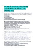 RN HESI MATERNITY COMPREHENSIVE REVIEW QUESTIONS AND CORRECT ANSWERS 2026&period;&NewLine;&NewLine;