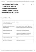 Safe Schools- Field Quiz EXAM &lpar;2026&rpar; UPDATE Verified Questions And Answers &vert; Latest Already Graded A&plus; UPDATE &vert;2026&NewLine;&NewLine;