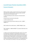 CoreCHI Exam Practice Questions With Correct Answers&period;