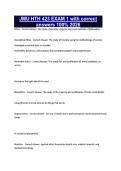 JMU HTH 423 EXAM 1 with correct answers 100&percnt; 2026