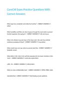CoreCHI Exam Practice Questions With Correct Answers 