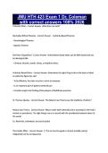 JMU HTH 423 Exam 1 Dr&period; Coleman with correct answers 100&percnt; 2026