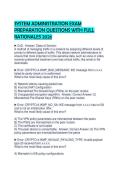 SYSTEM ADMINISTRATION EXAM PREPARATION QUESTIONS WITH FULL RATIONALES 2026&period;&NewLine;&NewLine;