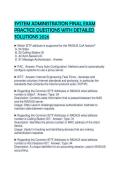 SYSTEM ADMINISTRATION FINAL EXAM PRACTICE QUESTIONS WITH DETAILED SOLUTIONS 2026&period;&NewLine;&NewLine;