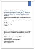  RPSGT Certification Exam &ndash; Board of Registered Polysomnographic Technologists &lpar;BRPT&rpar; &vert; 2026 Study Guide and Practice Test with Verified Questions and Solutions