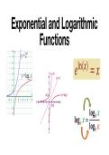 Exponential and Logarithmic Functions