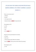 EPA 608 CorE TEsT sAmPlE QUEsTIoNs WITH DETAIlED&NewLine;VErIFIED ANsWErs &lpar;100&percnt; CorrECT ANsWErs&rpar; &sol;AlrEADY&NewLine;GrADED A &plus;&period;&NewLine;