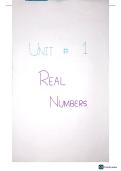 Mathematics class 9th unit 1 notes