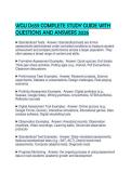WGU D659 COMPLETE STUDY GUIDE WITH QUESTIONS AND ANSWERS 2026&period;&NewLine;&NewLine;