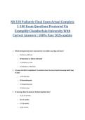 NR 328 Pediatric Final Exam Actual Complete 1-100 Exam Questions Proctored Via Examplify Chamberlain University With Correct Answers &vert; 100&percnt; Pass 2026 update