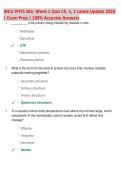 WCU PHYS 261&colon; Week 1 Quiz Ch&period; 1&comma; 2 Latest Update 2026 &NewLine;&vert; Exam Prep &vert; 100&percnt; Accurate Answers
