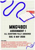 MNG4801 Assignment 1 Memo &vert; Due 6 May 2026