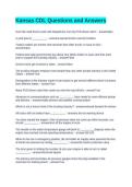 Kansas CDL Questions and Answers