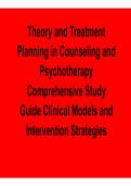 Theory and Practice of Counseling Comprehensive Study Guide Major Counseling Theories Techniques Psychotherapy Approaches Exam Questions Answers 2025&sol; 2026