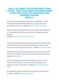 WGU C182 Objective Assessment Exam Questions and Answers Complete Practice Test Bank with Verified Solutions for Exam Prep