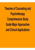 Theories of Counseling and Psychotherapy Comprehensive Study Guide Major Approaches Counseling Models Key Concepts Practice Questions Answers 2025&sol; 2026