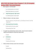 WCU PHYS 261 Week 4 Quiz Chapters 7&comma; 22&comma; 23 Complete &NewLine;Review 2026 &vert; Accurate Answers