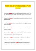 NUR 3066- Exam 1 StUdy GUidE QUEStiONS WitH dEtaiLEd&NewLine;VERiFiEd aNSWERS &lpar;100&percnt; CORRECt aNSWERS&rpar; &sol;aLREady&NewLine;GRadEd a&plus;