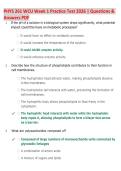 PHYS 261 WCU Week 1 Practice Test 2026 &vert; Questions & &NewLine;Answers PDF