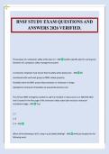 BNSF STUDY EXAM QUESTIONS AND&NewLine;ANSWERS 2026 VERIFIED&period;