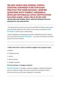 106-MDG MARYLAND GENERAL DENTAL ASSISTING EXPANDED FUNCTION EXAM PRACTICE TEST &lpar;2026 EDITION&rpar; &vert; VERIFIED QUESTIONS WITH CORRECT ANSWERS & DETAILED RATIONALES &vert; EFDA CERTIFICATION SUCCESS GUIDE &vert; HIGH-YIELD STUDY PDF