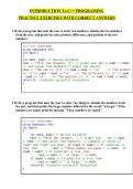 Introduction to C&plus;&plus; Programming Practice Exercises with Correct Answers Complete Beginner Study Guide 2026