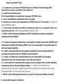 West Coast EMT Final Exam  Latest Questions and Answers Verified Study Guide for Fast and Effective Revision