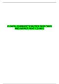 CLINICAL CHEMISTRY PRACTICE QUESTIONS AND ANSWER PART 1 &comma;2 AND 3 &NewLine;