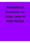 Microeconomics and Macroeconomics Key Concepts Theories and Methods Study Guide Economics Practice Questions Answers 2025&sol; 2026