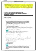 Contemporary Nursing Issues Trends and Management 7th Edition Cherry &ndash; Complete Test Bank Questions and Answers