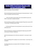 BUSA 4000 Final Exam Review with correct answers 100&percnt;