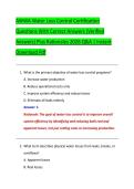 AWWA Water Loss Control Certification &NewLine;Questions With Correct Answers &lpar;Verified &NewLine;Answers&rpar; Plus Rationales 2026 Q&A &vert; Instant &NewLine;Download Pdf 