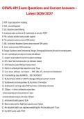 CSWA-AM Exam &lpar;2026&sol;2027&rpar; &ndash; Questions and Correct Answers Latest Study Guide