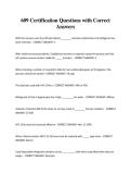 609 Certification Questions with Correct&NewLine;Answers