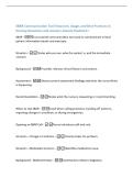 SBAR Communication Tool Structure&comma; Usage&comma; and Best Practices in&NewLine;Nursing Questions and answers already Graded A&plus;