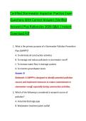 Certified Stormwater Inspector Practice Exam &NewLine;Questions With Correct Answers &lpar;Verified &NewLine;Answers&rpar; Plus Rationales 2026 Q&A &vert; Instant &NewLine;Download Pdf 