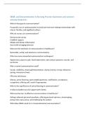 SBAR&comma; and Documentation in Nursing Practice Questions and answers&NewLine;already Graded A&plus;
