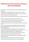 CSWA Prep Course Exam &lpar;2026&sol;2027&rpar; &ndash; Questions and 100&percnt; Verified Answers Study Guide