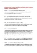School Librarian Test Terms Exam QUESTIONS AND CORRECT VERIFIED&NewLine;ANSWERS &vert;ALREADY GRADED A&plus;&vert;