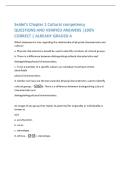 Seidel's Chapter 1 Cultural competency&NewLine;QUESTIONS AND VERIFIED ANSWERS &vert;100&percnt;&NewLine;CORRECT &vert; ALREADY GRADED A