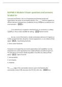 SEJPME II Module 9 Exam questions and answers&NewLine;Graded A&plus;