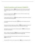 Sentinel questions and answers Graded A&plus;