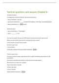 Sentinel questions and answers Graded A&plus;