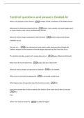 Sentinel questions and answers Graded A&plus;