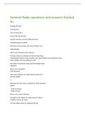 Sentinel Radar questions and answers Graded&NewLine;A&plus;
