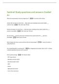 Sentinel Study questions and answers Graded&NewLine;A&plus;